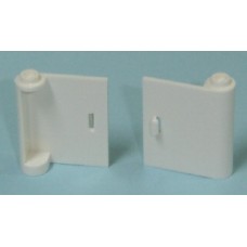 Part 60657 White Door 1 x 3 x 3 Right - Open Between Top and Bottom Hinge (New Type) 